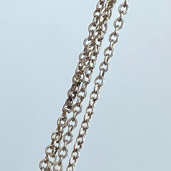 Tiffany & Co. 925 Sterling Silver Puffed Heart Charm/Pendant Necklace w/pouch 4. - Picture 6 of 11